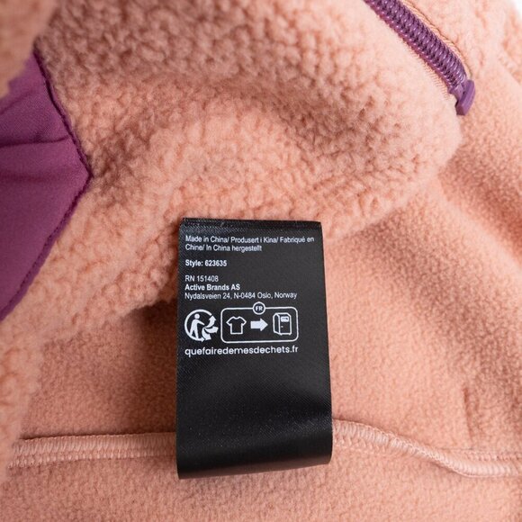 Kari Traa Rothe Quilted Vest Fleece Full Zip Warm Cozy Color Block - Picture 15 of 15